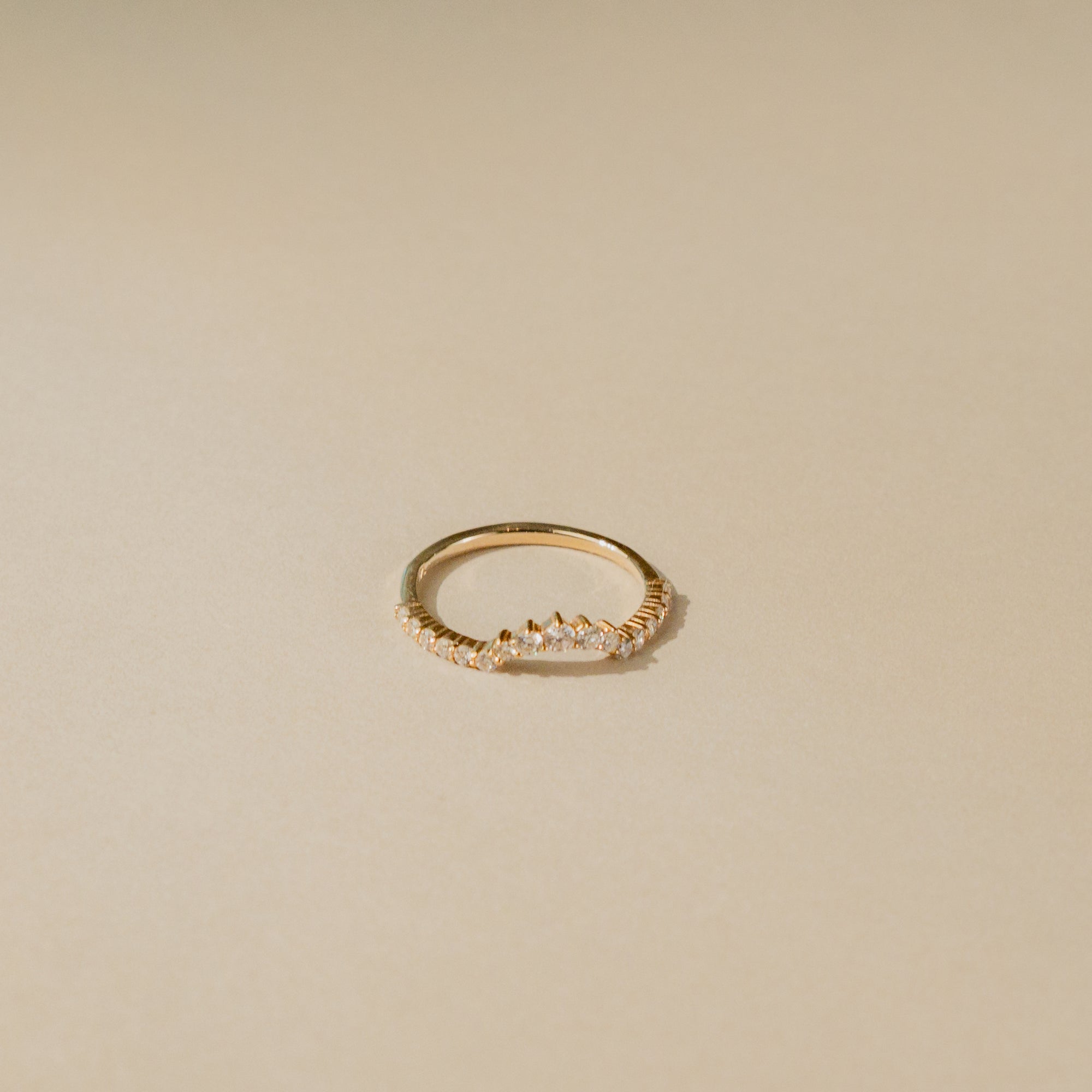 The Kellie Curved Wedding Band