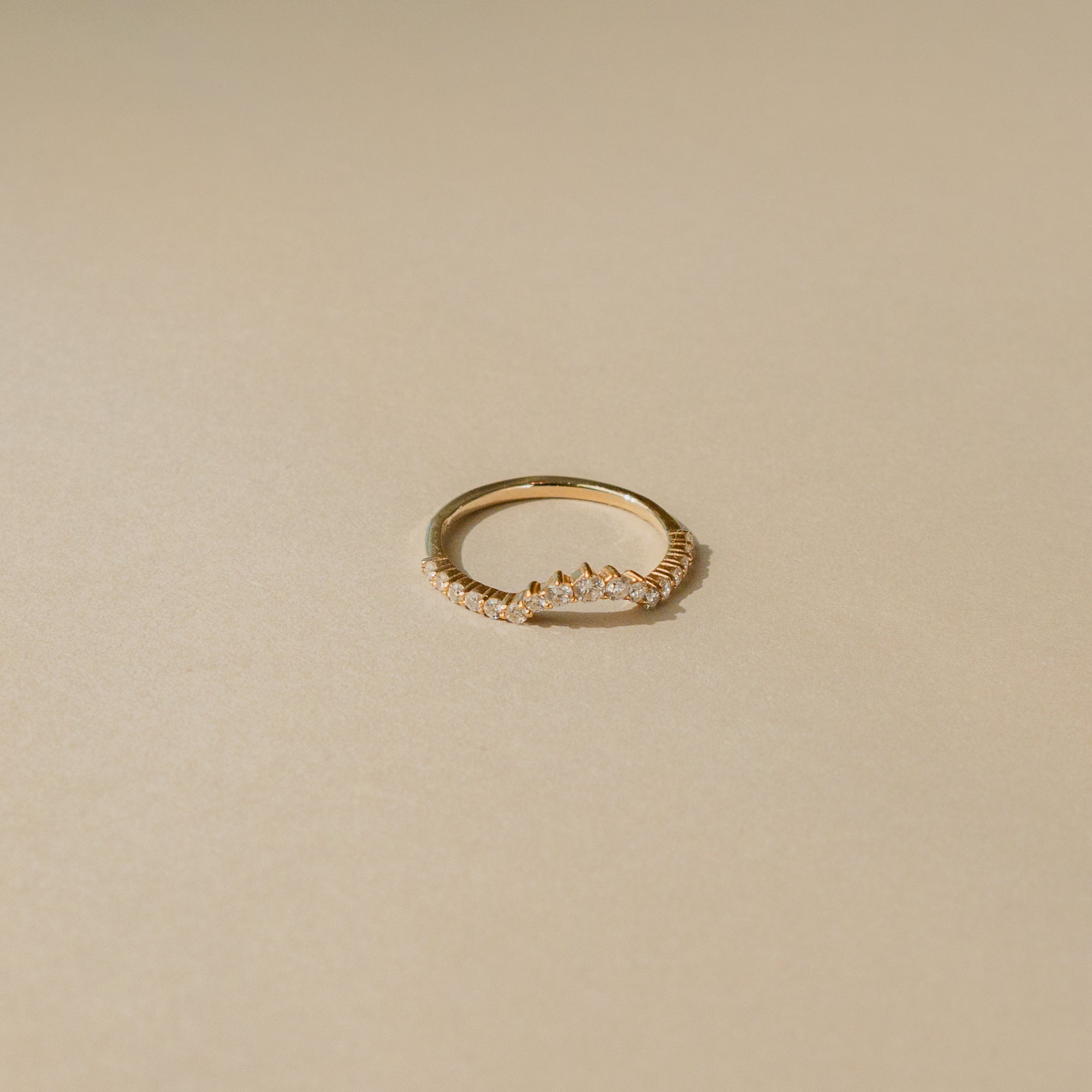 The Kellie Curved Wedding Band