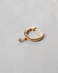 Cloud Petite Pave Huggie Hoop Earrings